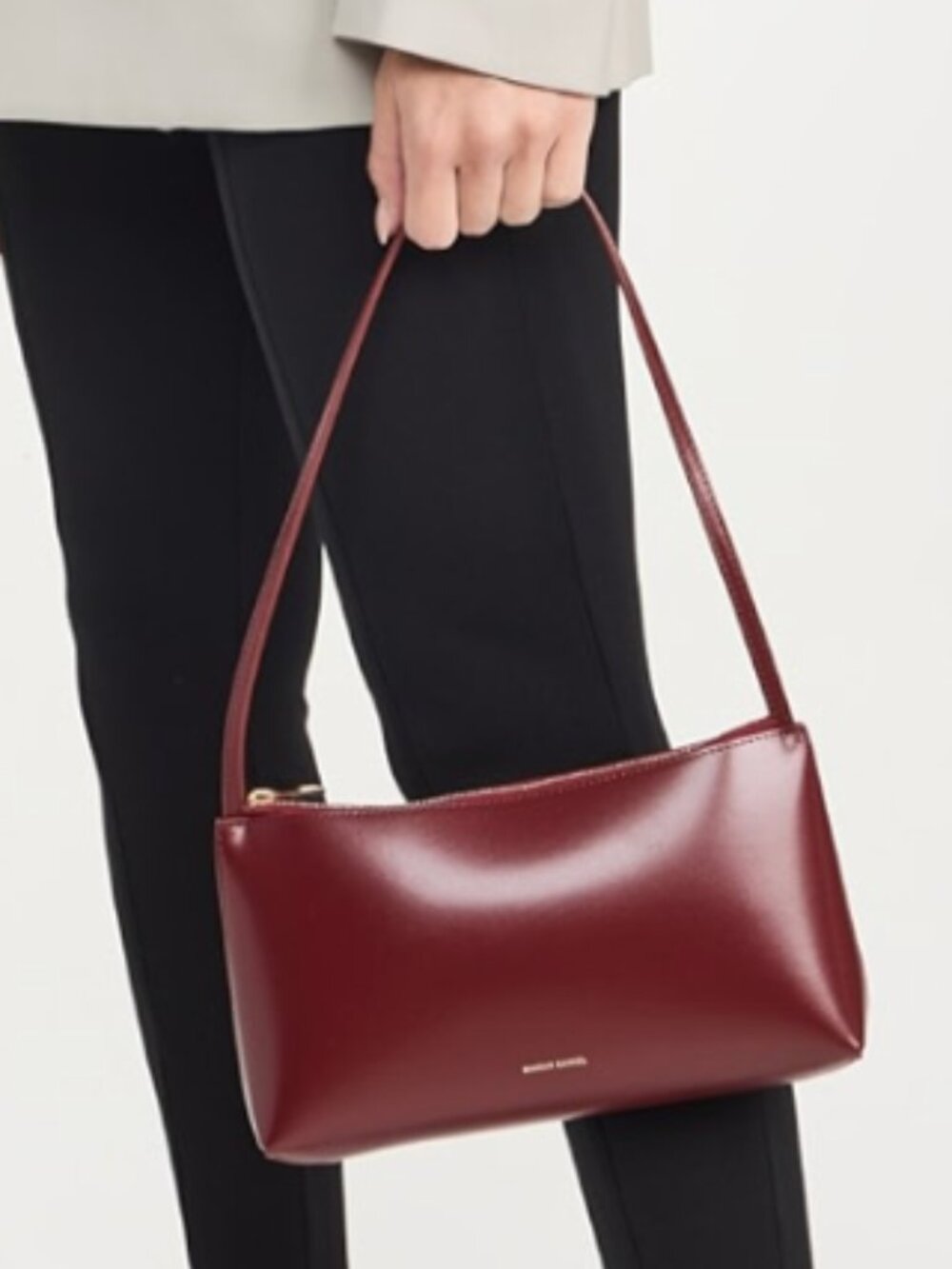 Mansur Gavriel Gaia Shoulder Bag - Claret